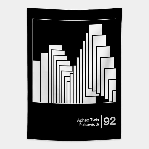 Aphex Twin - Pulsewidth / Minimalist Style Graphic Design Tapestry by saudade