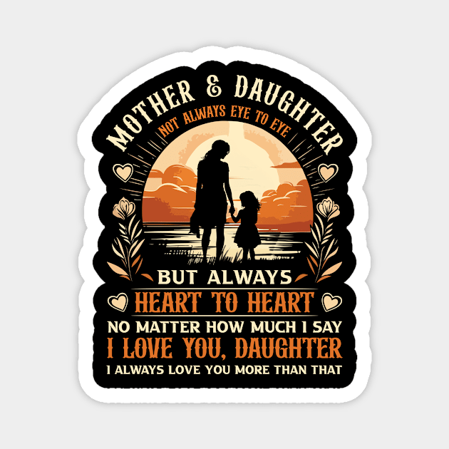 Mother and Daughter Not Always Eye to Eye Mother's Day Magnet by Bunzaji