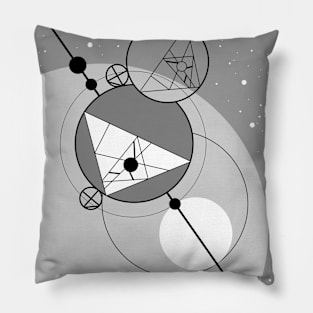 Abstract geometrical figures, astronomy concept Pillow