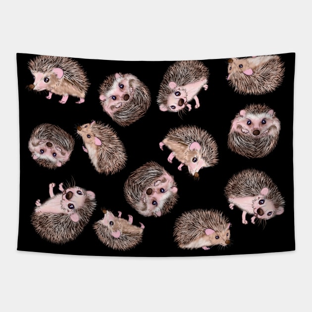 Hedgehogs Tapestry by theerraticmind