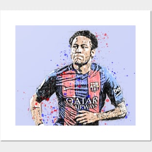 Neymar Brazilian Legend Art Poster for Sale by FootballArcade