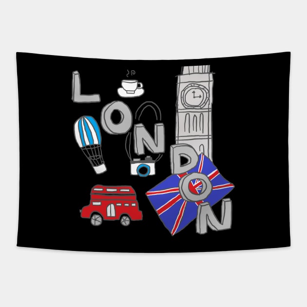 london city Tapestry by zzzozzo