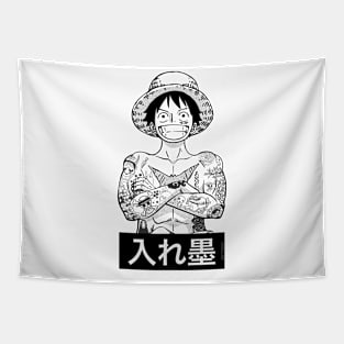 Luffy One Piece Tattoos Tapestry