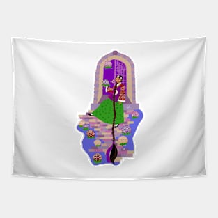 Lantern Princess Tapestry