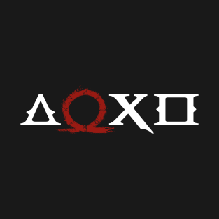 God Of War T-Shirt - Mythological Button Icons by nextodie