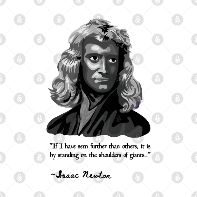 Isaac Newton Portrait by Slightly Unhinged