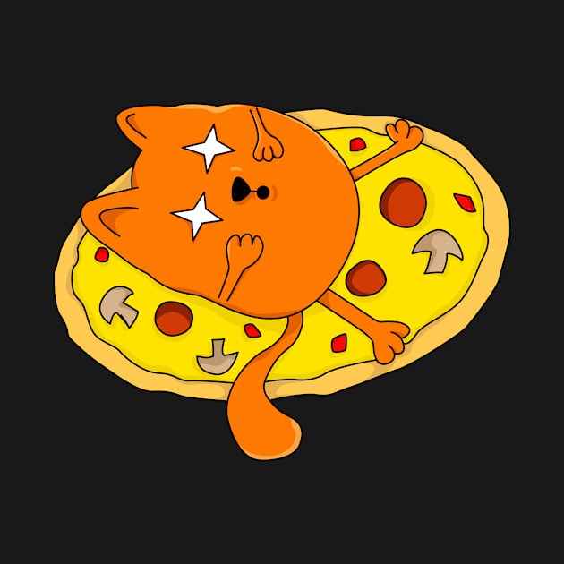 Funny stoned Pizza Cat by Foxxy Merch