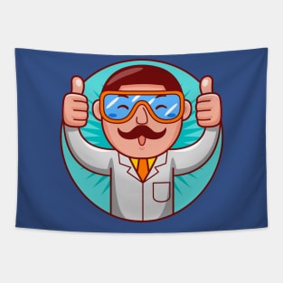 Scientist Man Tapestry