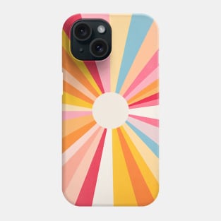 Retro 70s Sunburst Colorful Phone Case