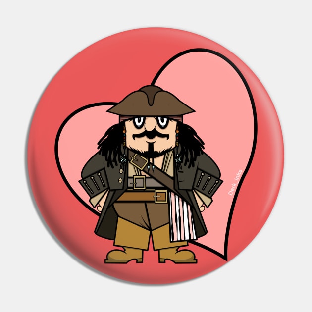 Valentine Captain Pugwash Captain Jack mashup Pin by Dark_Inks