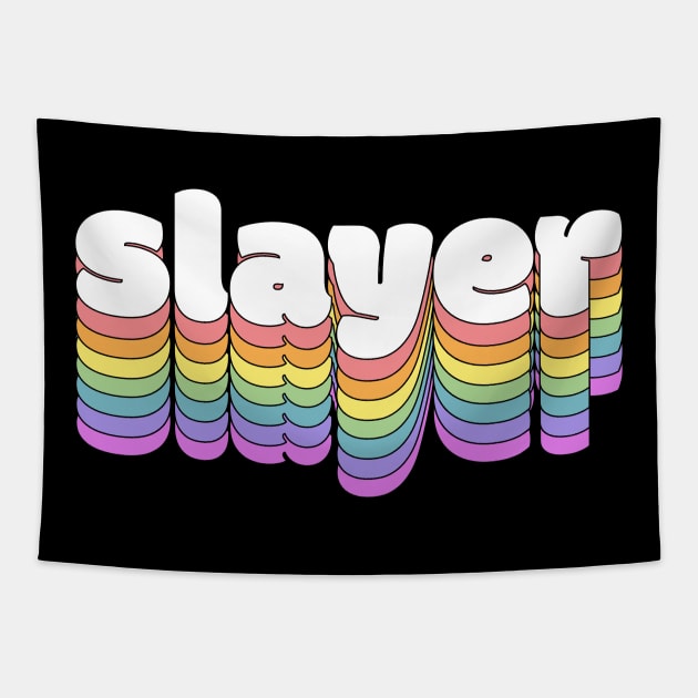 Rainbow Slayer Tapestry by darklordpug