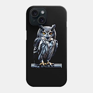 Owl Black And White Phone Case