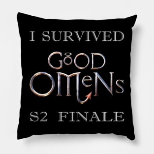 I survived Good Omens S2 Finale Pillow