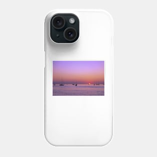 Sailboats in the Purple Glow Phone Case