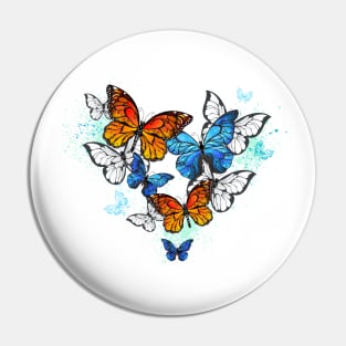 Morpho and Monarchs Butterflies ( Butterfly ) Pin