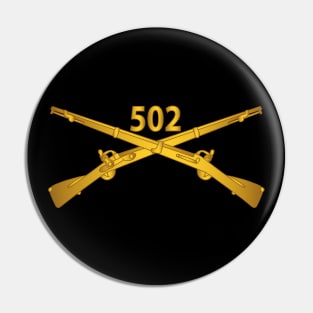 502nd Infantry Regt - Infantry Br wo Txt Pin