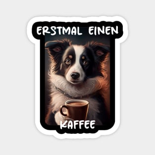 Border Collie - First A Coffee (de) 1 Magnet