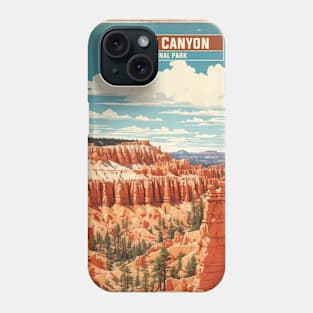 Bryce Canyon Utah National Park USA Vintage Travel Retro Tourism Phone Case