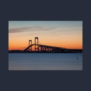 Newport Bridge Sunset, Rhode Island T-Shirt