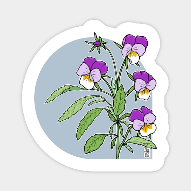 Pansy Magnet by Mhaddie