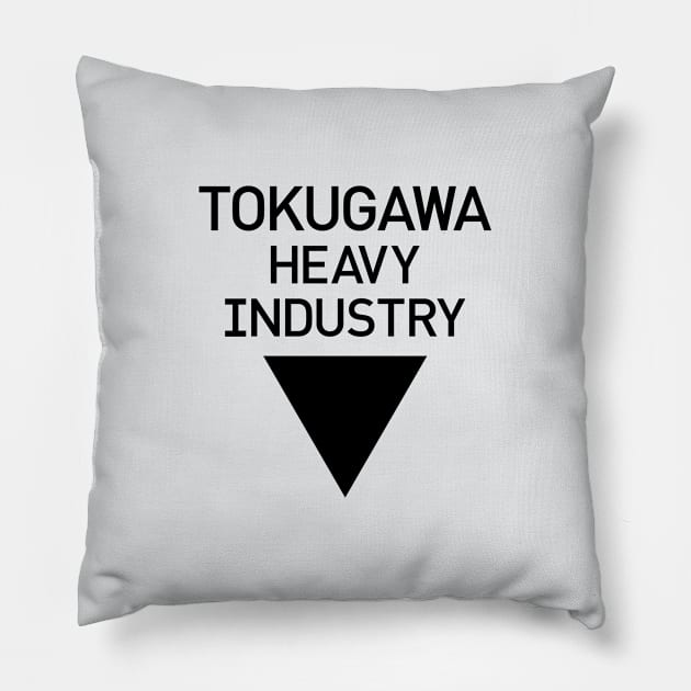 TOKUGAWA HEAVY INDUSTRY [clean] Pillow by DCLawrenceUK