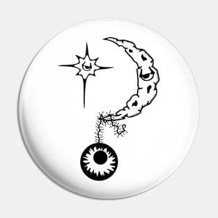 MOON AND STAR Pin