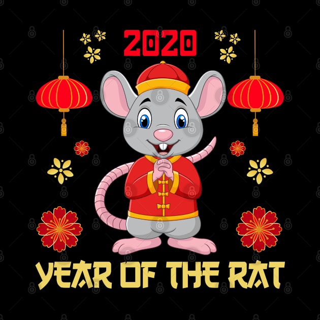 Year of the Rat 2020 Funny Happy Chinese New Year 2020 Gift by GreatDesignsShop