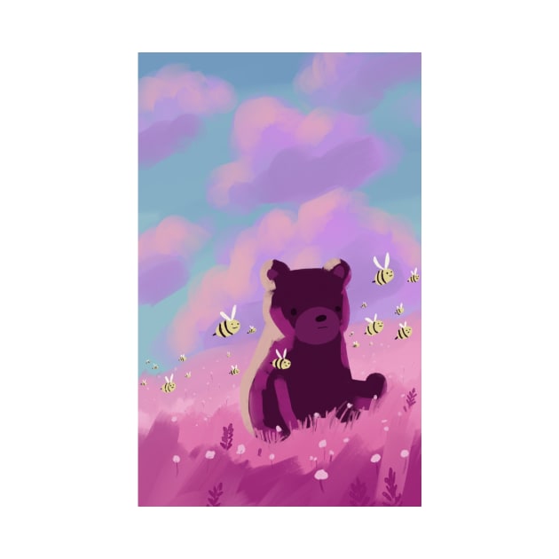 Cute digital art of teddy bear by Mayarart