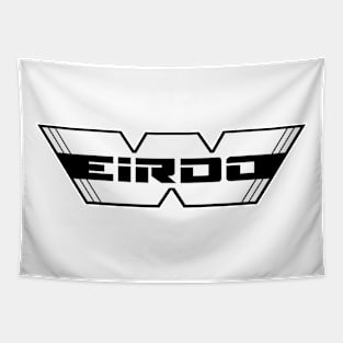 WEIRDO - Logo - White with black lettering - White Tapestry