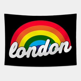 London LGBT Gay Pride Rainbow Flag Tapestry