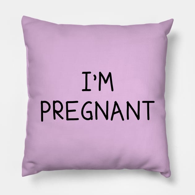 I'm Pregnant Couple's Shirt Pillow by GorsskyVlogs