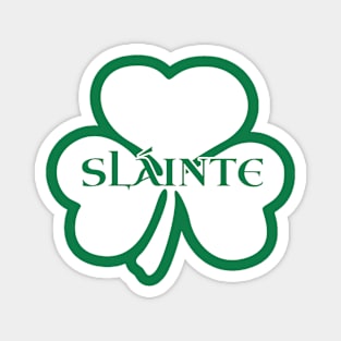 Irish Shamrock Slainte Magnet