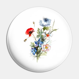 Field bouquet Pin