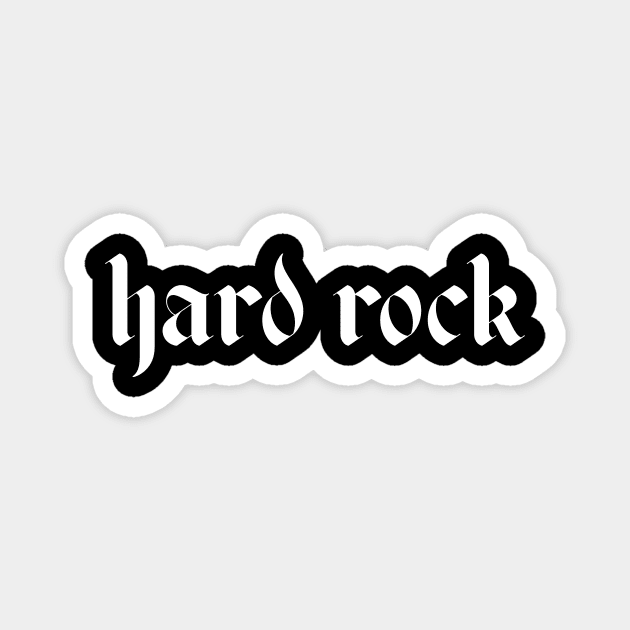 hard rock logo Magnet by lkn