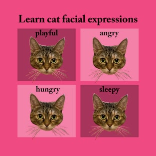 Learn cat facial expressions T-Shirt