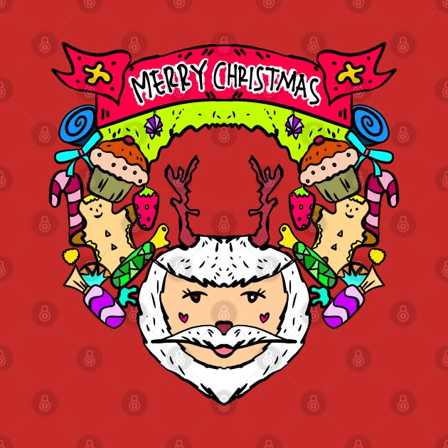 Santa Claus decorated by pleasuretshirt