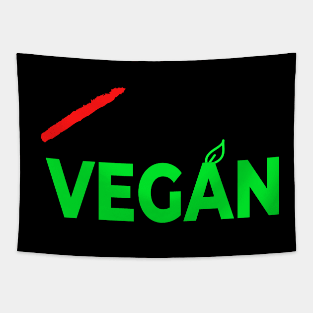 Go Vegan Tapestry by Realfashion