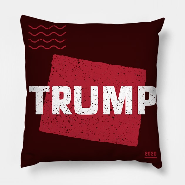 Trump Wyoming 2020 - Red Wave, Red State Pillow by Family Heritage Gifts