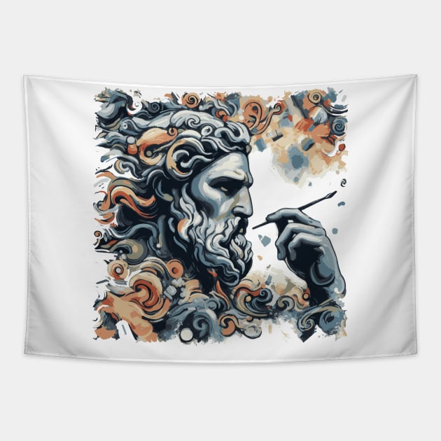 mysterious sculpture Tapestry by marklink