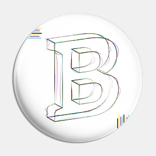 B - cmyk strokes Pin