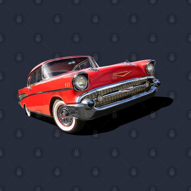 1957 chevrolet bel air in red by candcretro