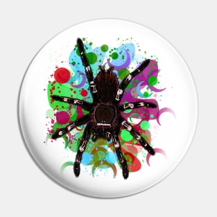 Tarantula Paint Splatter 3 Pin