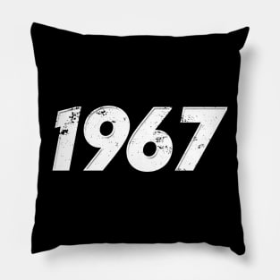 1967- Vintage Grunge Effect Pillow