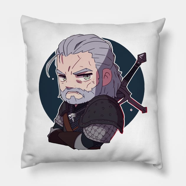 witcher Pillow by piratesnow