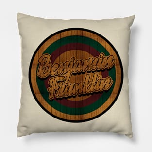 Retro Vintage Benjamin Franklin Pillow