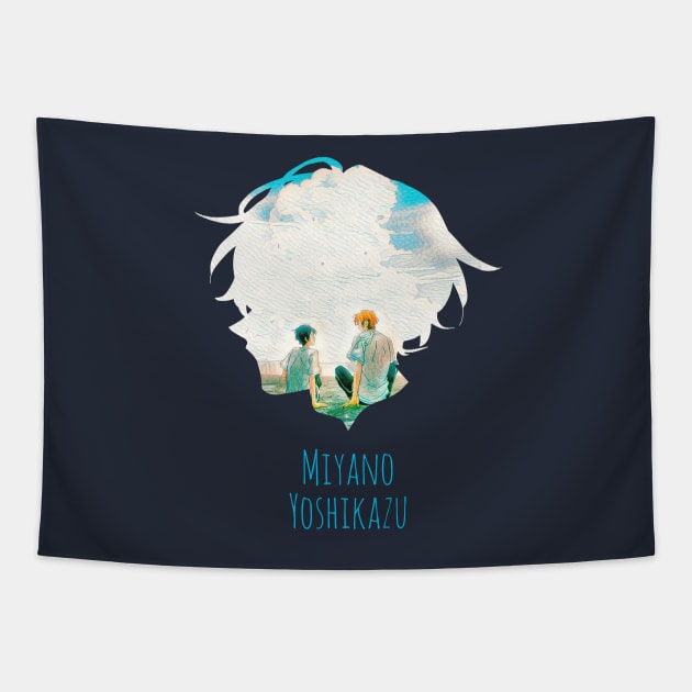 Miyano Yoshikazu Silhouette Version 2 Tapestry by ZoeDesmedt