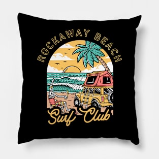 Rockaway Beach Surf Club Pillow