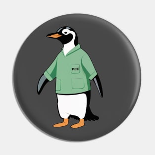 Veterinarian Penguin Pin