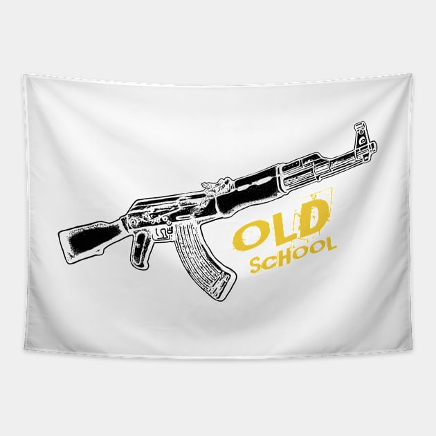 TACTICOOL AK47 OLD SCHOOL Tapestry by Cataraga