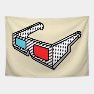 3d glasses Tapestry